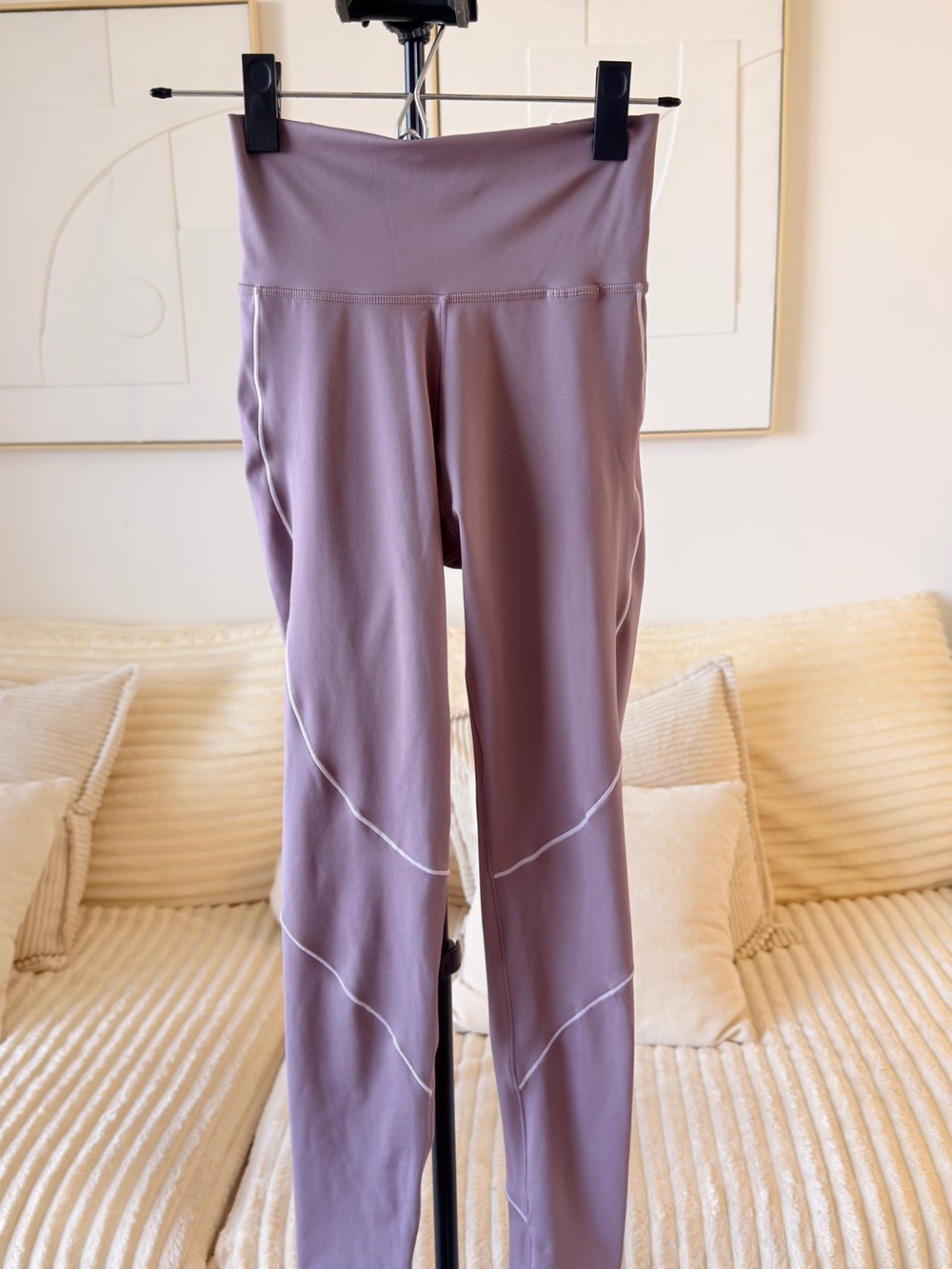 Adidas Women’s High-Waisted Performance Leggings – XS – Dusty Mauve